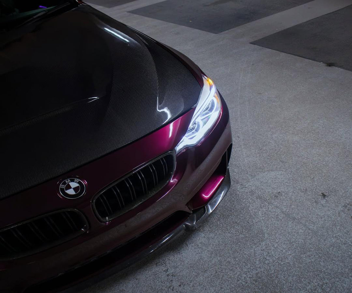 Metallic Plum Purple vs Midnight Purple car wrap comparison