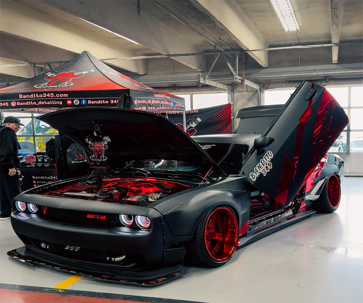 Flat Deep Black vs Matte Black car wrap comparison in Australia