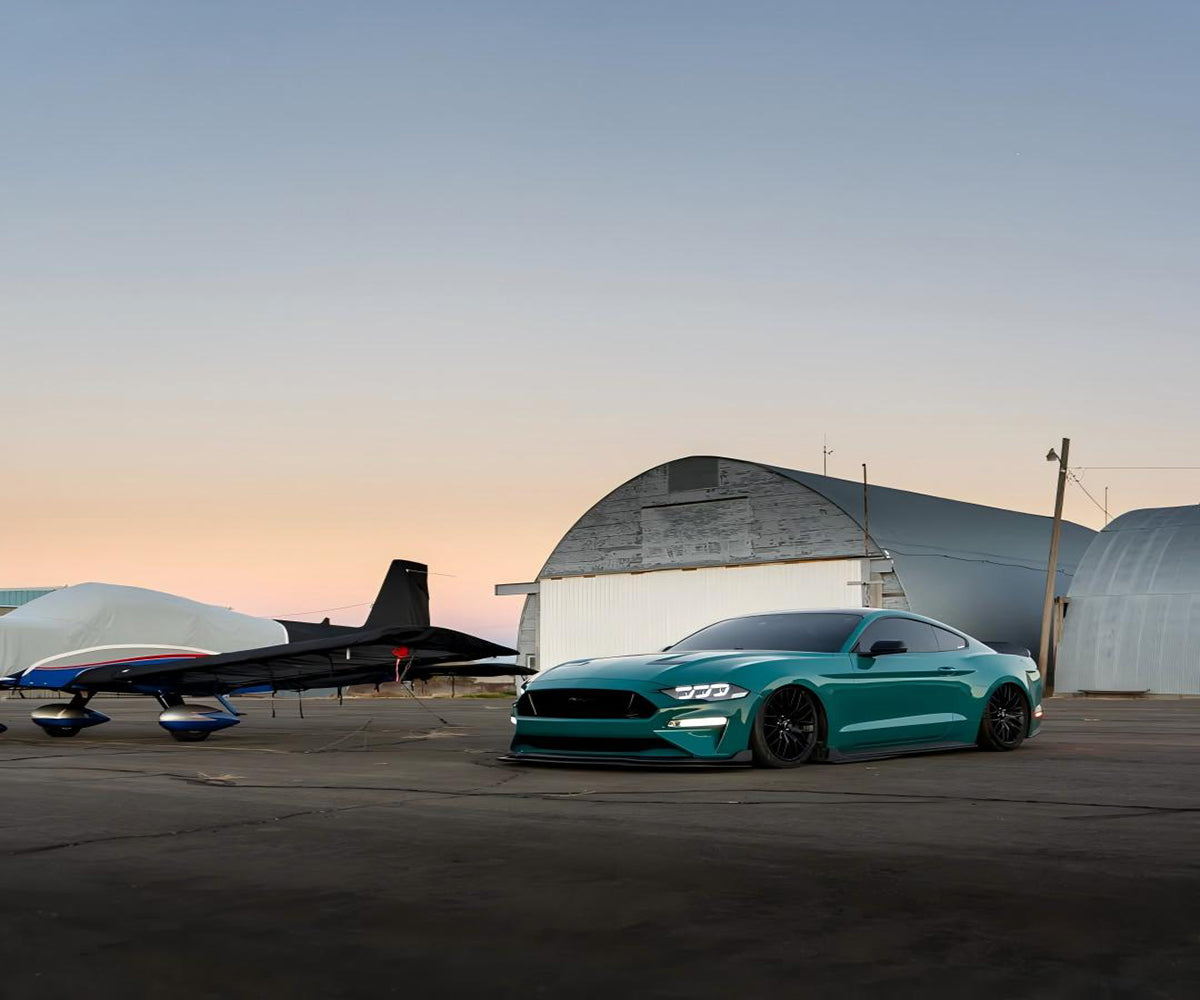 Gloss Storm Green vs British Racing Green car wrap color comparison