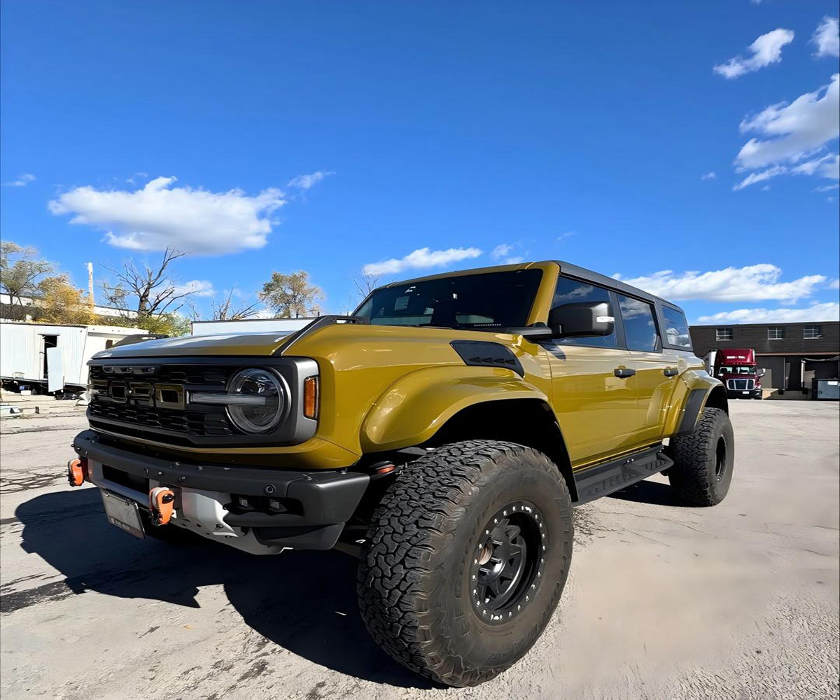 TPU Military Green color PPF on an Australian 4WD