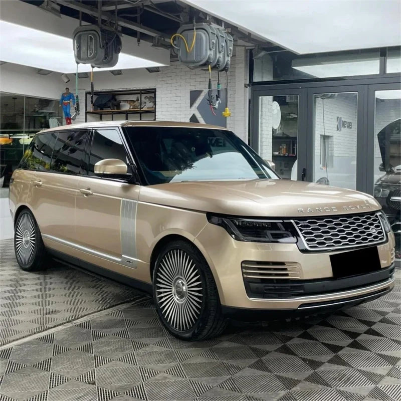 Gold Car Wrap