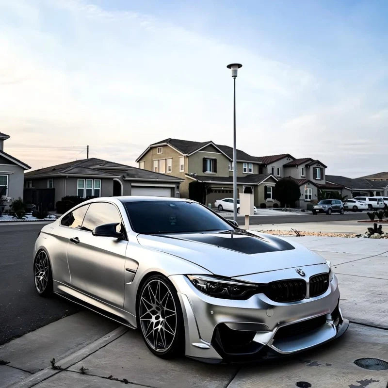Silver Car Wrap