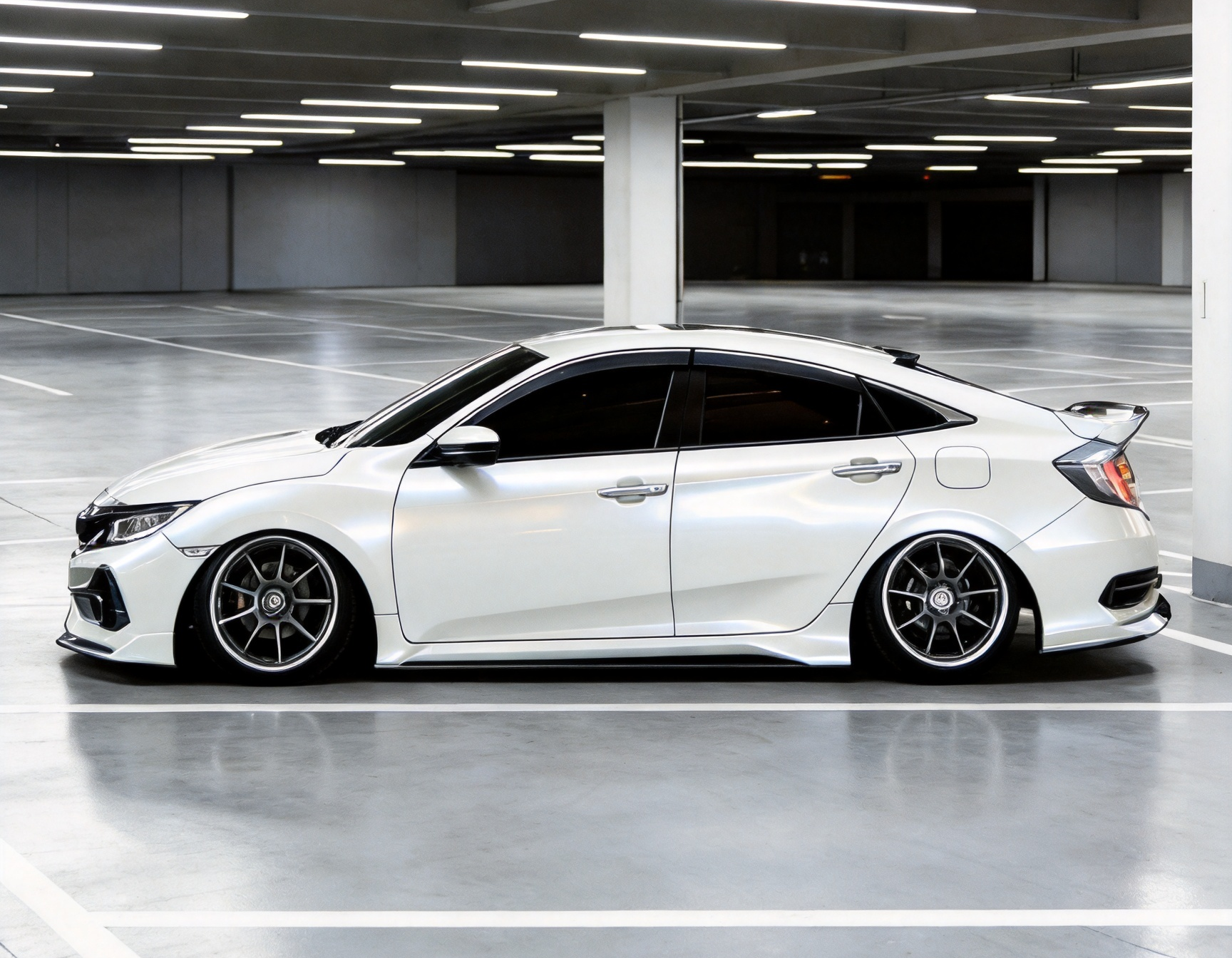 Gloss Liquid Mousse White Car Vinyl Wrap PET