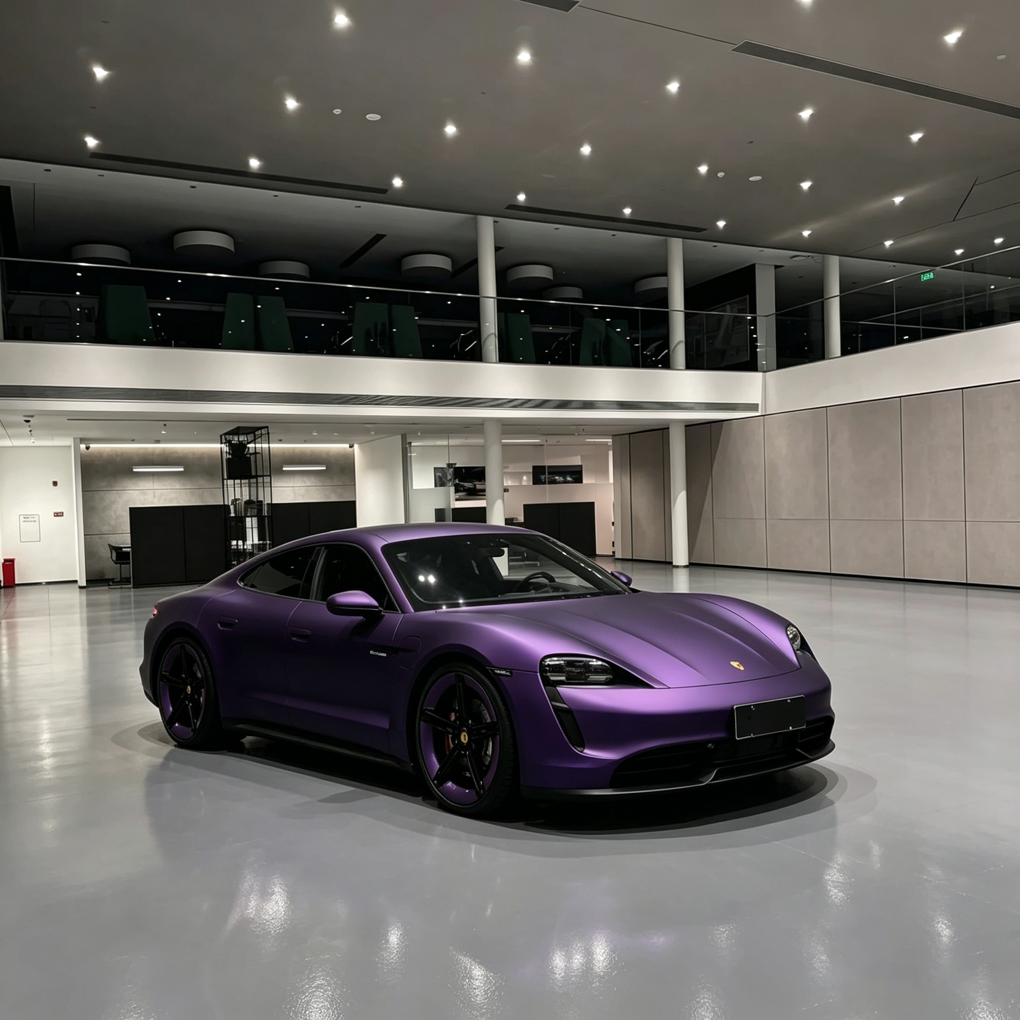 Matte Metallic Liquid Purple Car Vinyl Wrap PET