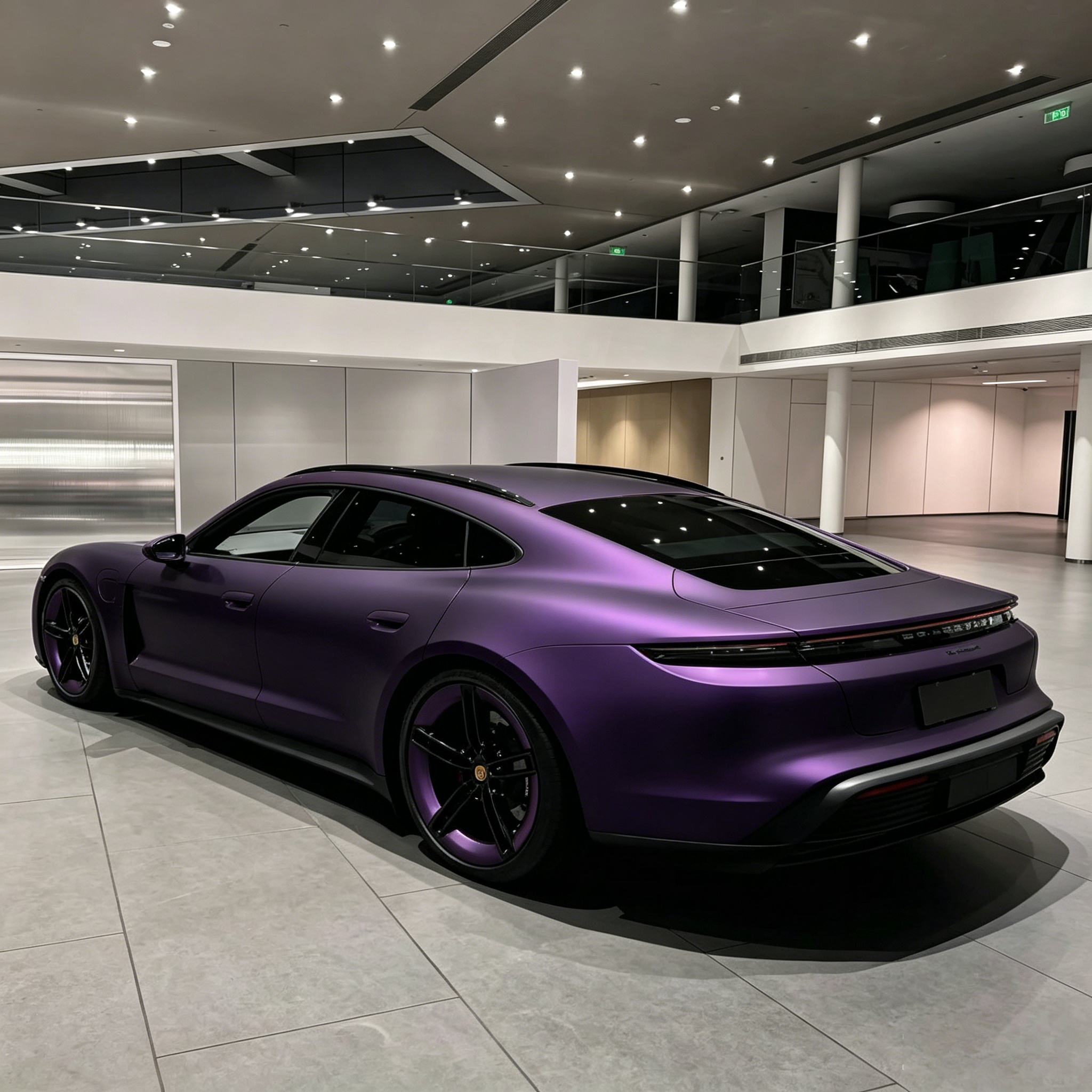 Matte Metallic Liquid Purple Car Vinyl Wrap PET