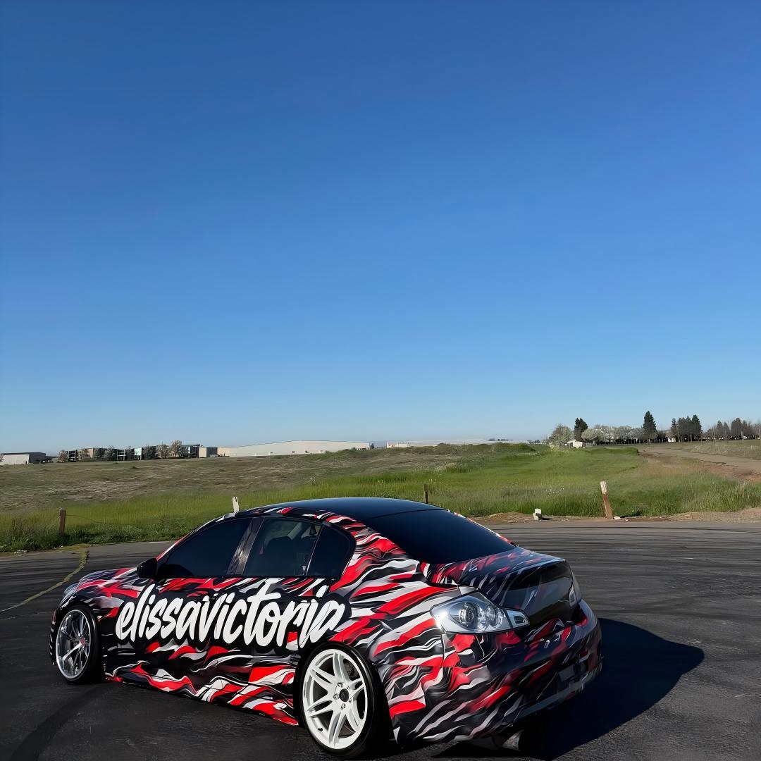 ALUKOVINYL Customize Name Graphics Personalised Car Wrap