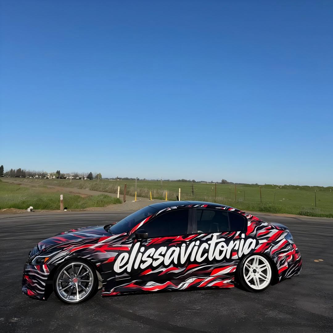 ALUKOVINYL Customize Name Graphics Personalised Car Wrap