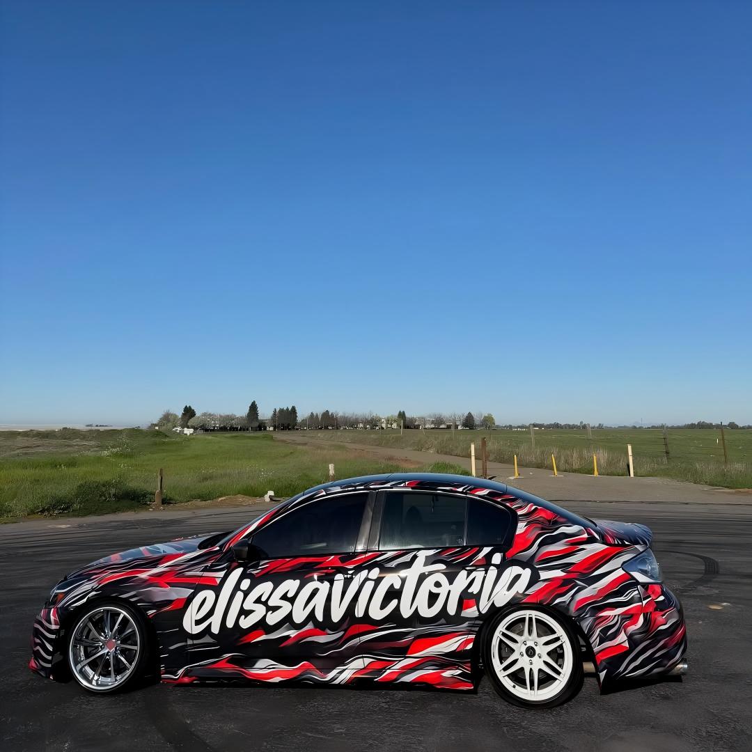 ALUKOVINYL Customize Name Graphics Personalised Car Wrap