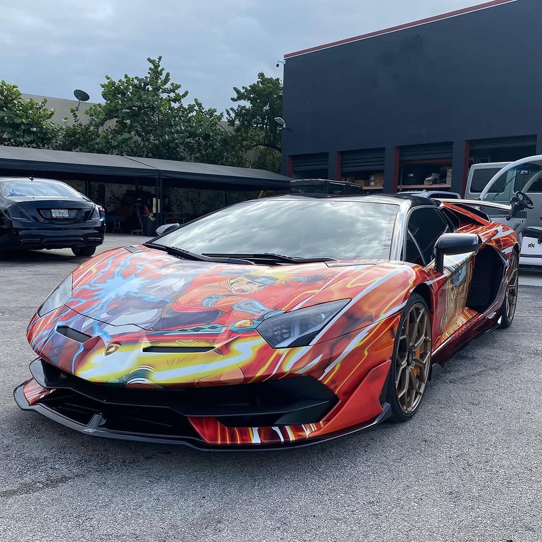 ALUKOVINYL Naruto Itasha Anime Custom Design Car Wrap