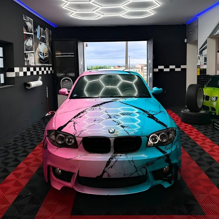 Gradient Marble Car Wrap