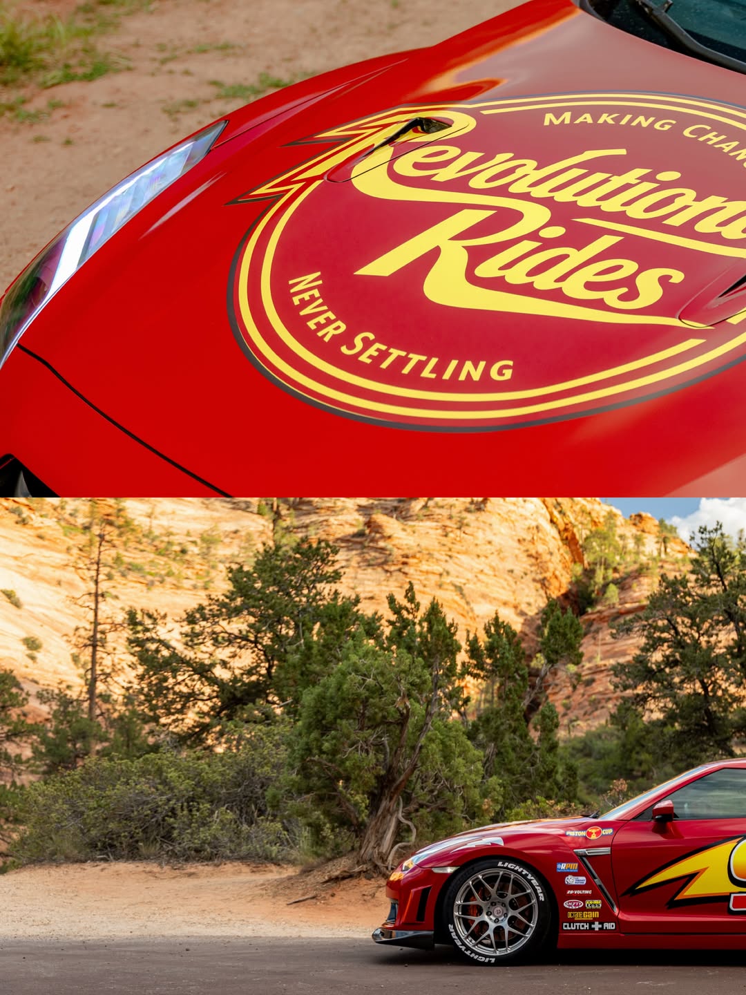 ALUKOVINYL Livery Lightning McQueen Custom Vinyl Wrap
