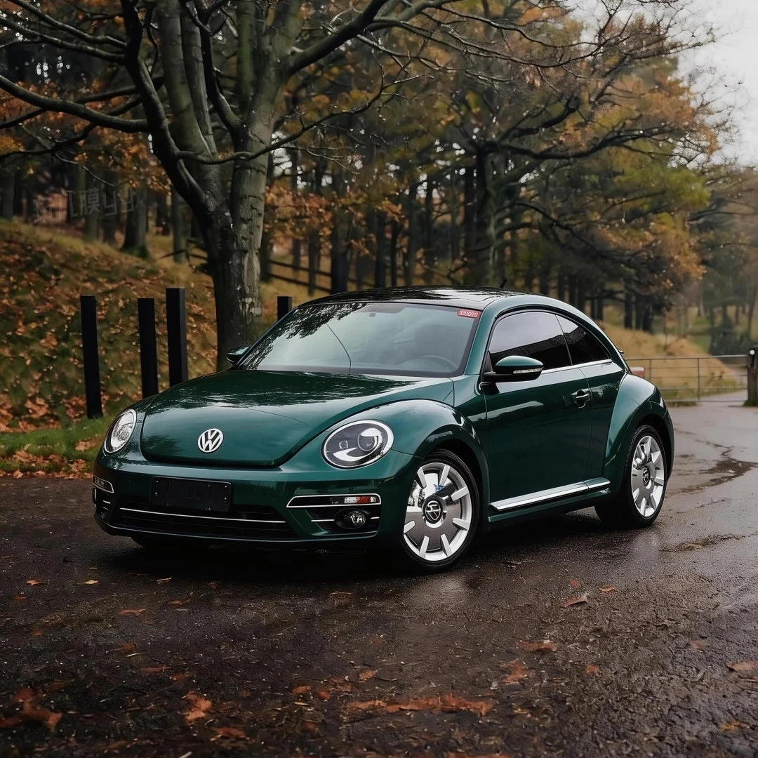 Gloss metallic British Green colored PPF film designed for vehicle styling and exterior paint protection