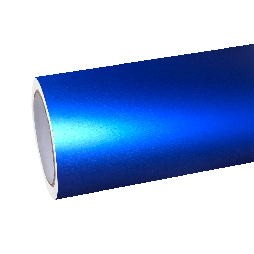 ALUKOCARWRAP Satin Ceramic Blue Car Vinyl Wrap PET on a luxury sports car, showcasing the ultimate smooth finish of this premium Satin Ceramic Car Wrap.