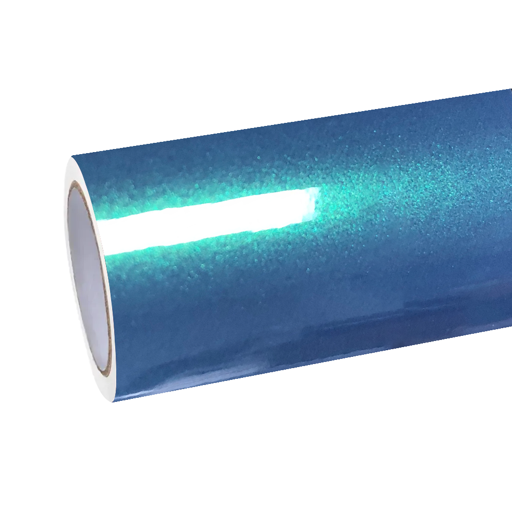 ALUKOCARWRAP Metallic Chameleon Car Wrap shifting dynamically from organic forest green to rich galactic purple depending on the viewing angle.