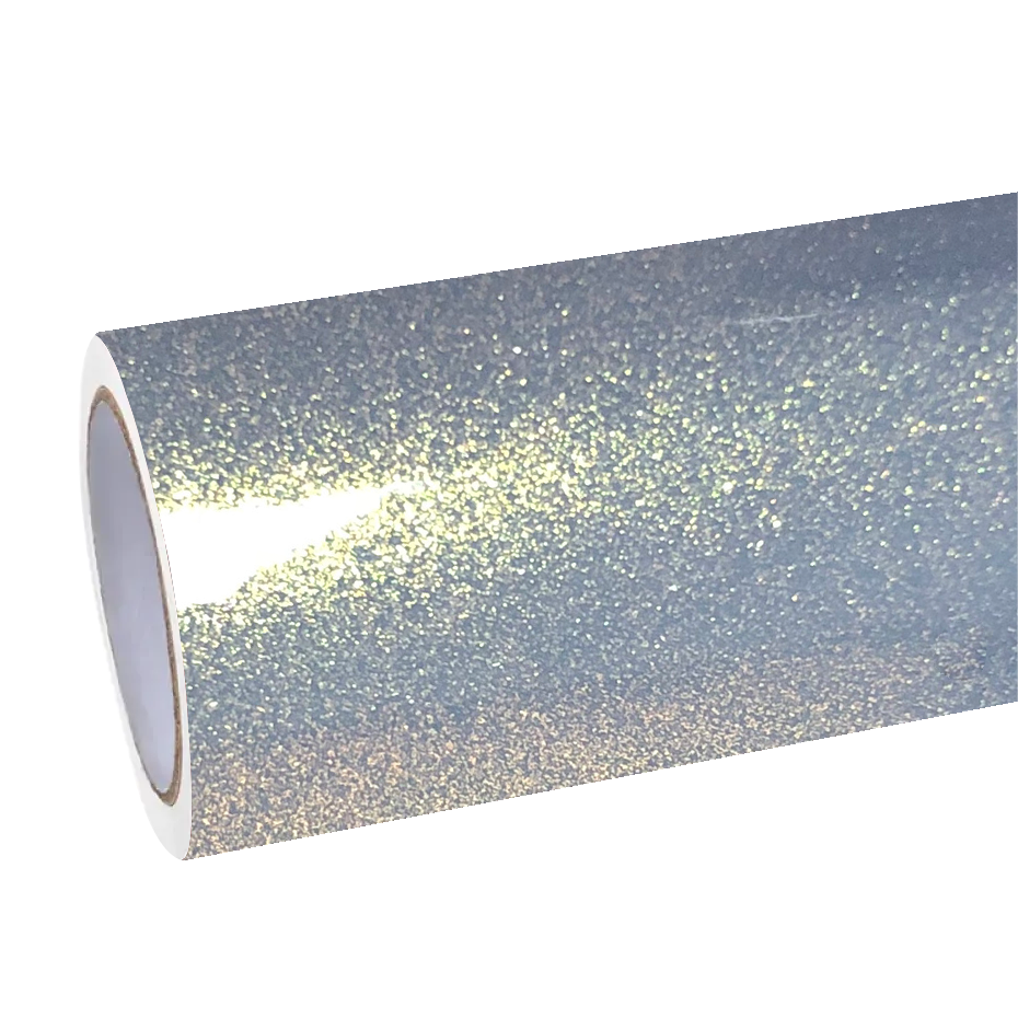 Shifting angles exposing a dramatic transition from kinetic slate to sun-kissed gilding on ALUKOCARWRAP grey gold car wrap film with a high-definition mirror glaze.