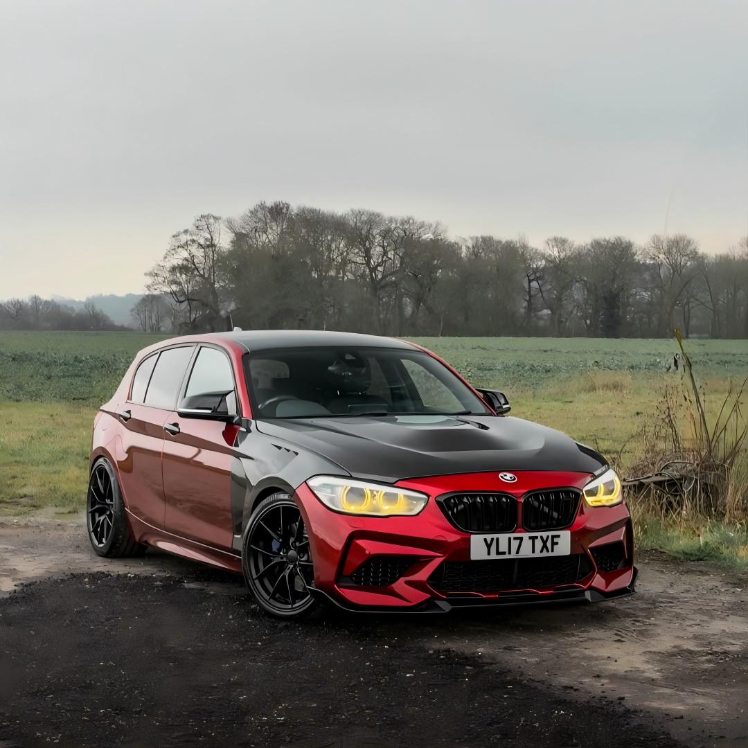 High Shine Cherry Red Car Wrap Material with Metallic Gloss Effect, Designed for Professional and DIY Vehicle Wrapping Projects