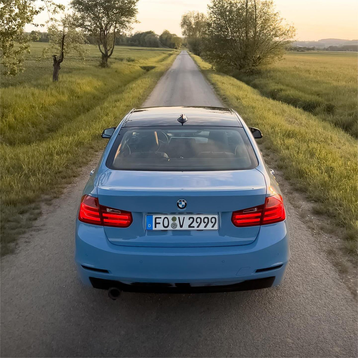 Gloss China Blue Car Vinyl Wrap PET