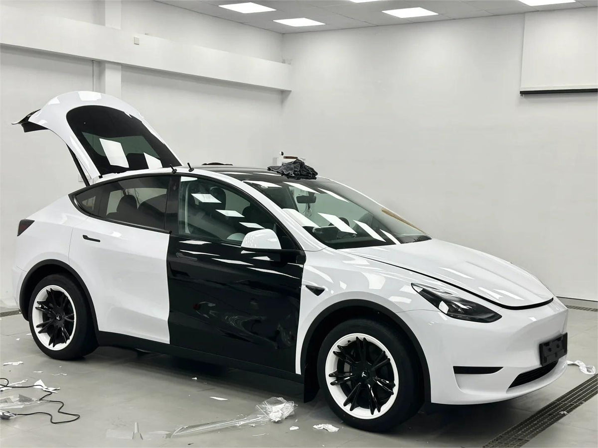 Gloss Crystal White Car Vinyl Wrap PET