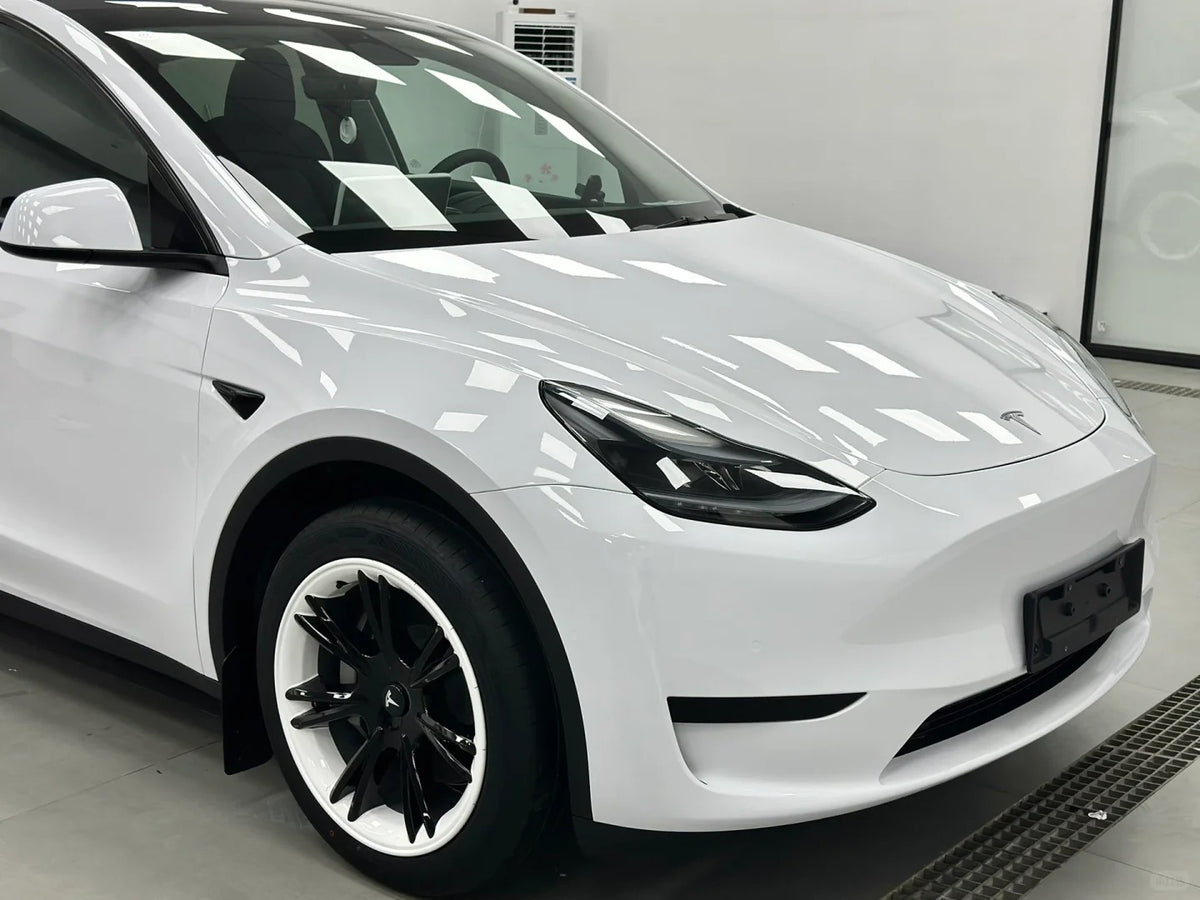 Gloss Crystal White Car Vinyl Wrap PET