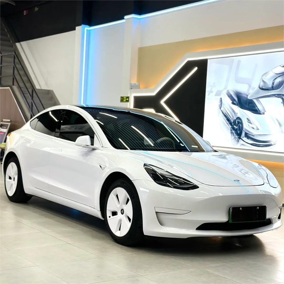 Gloss Crystal White Car Vinyl Wrap PET