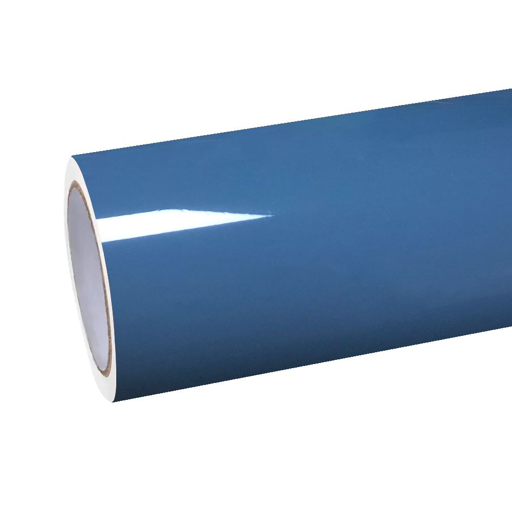 Gloss China Blue Car Vinyl Wrap PET Roll for Vehicle Customization