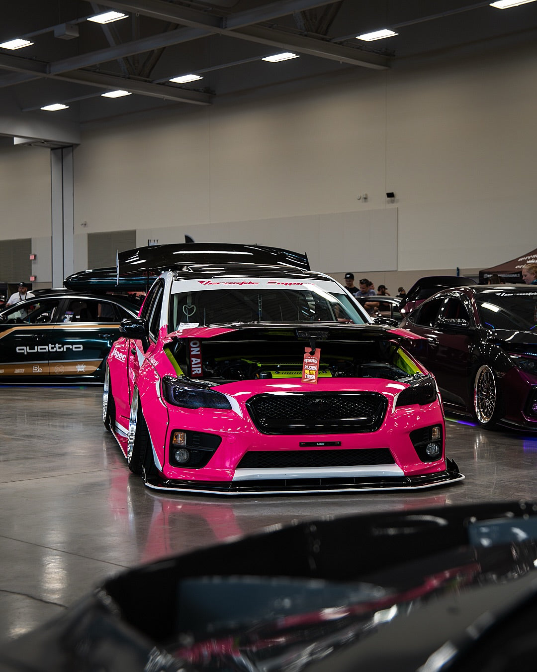 Gloss Fluorescent Pink Car Vinyl Wrap