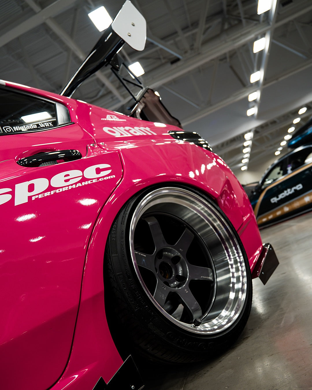 Gloss Fluorescent Pink Car Vinyl Wrap