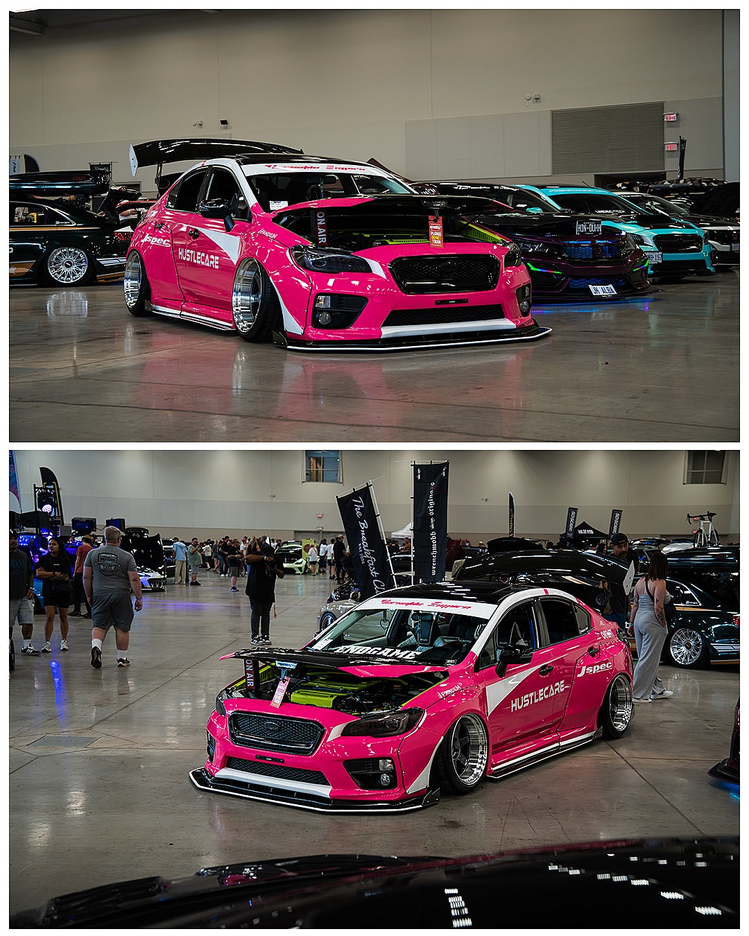 Gloss Fluorescent Pink Car Vinyl Wrap