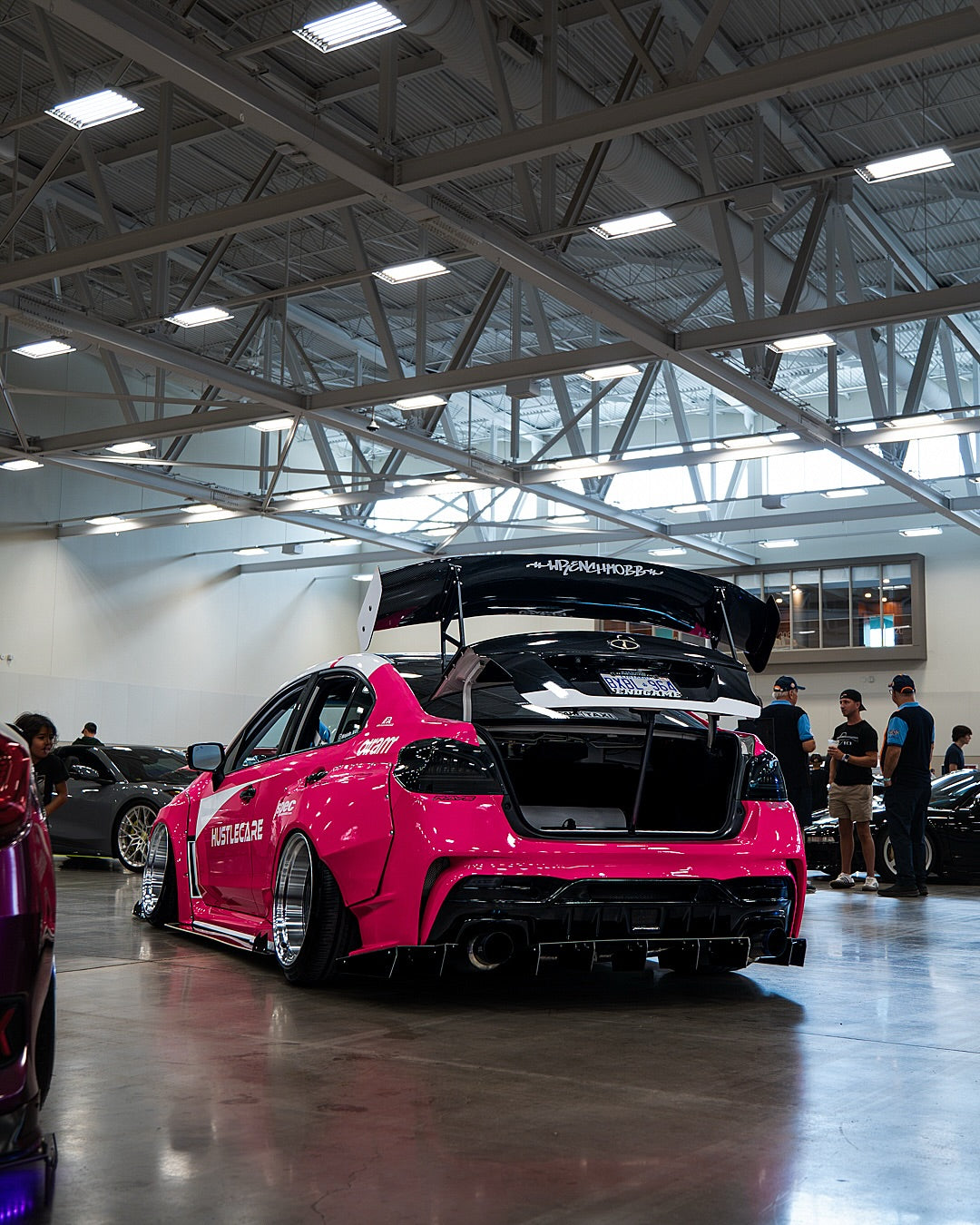 Gloss Fluorescent Pink Car Vinyl Wrap