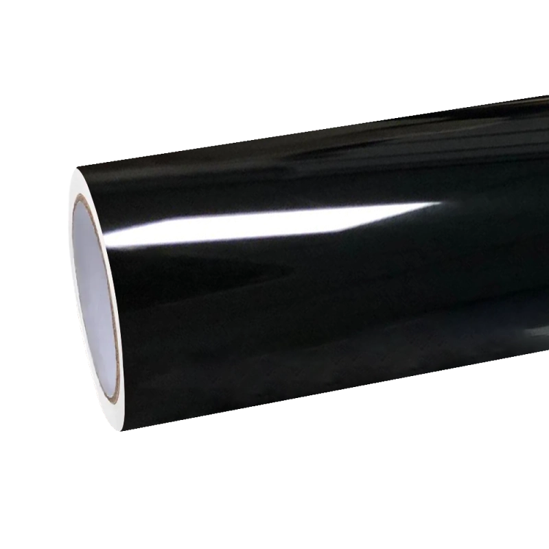PET super glossy piano black car vinyl wrap roll with smooth mirror finish, outstanding alternative to gloss metallic wraps.