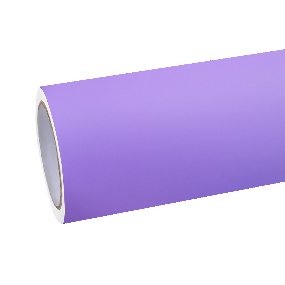 Matte Ultimate Flat Lavender Purple Car Vinyl Wrap with a smooth low-reflection finish