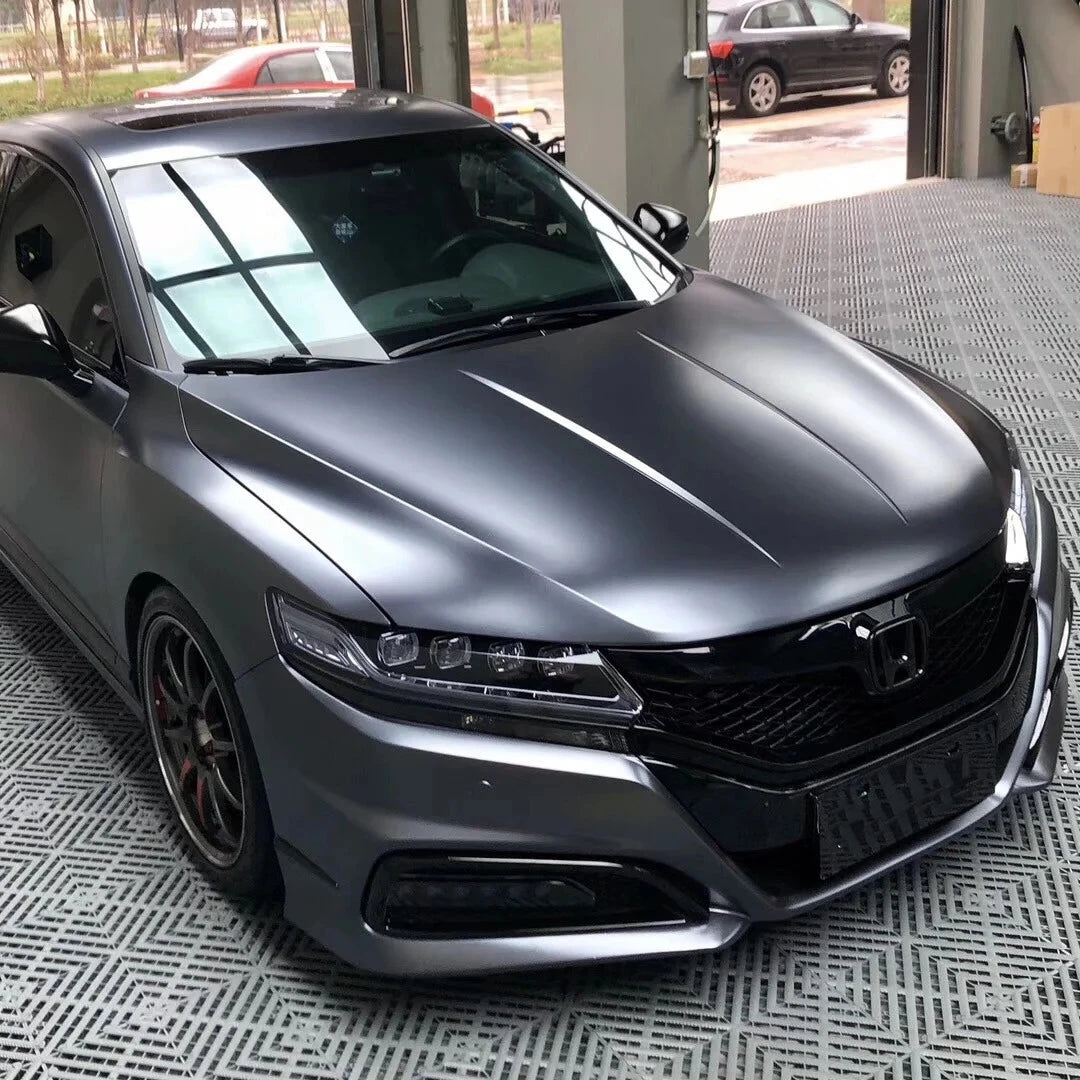 Satin Mountain Grey Car Wrap