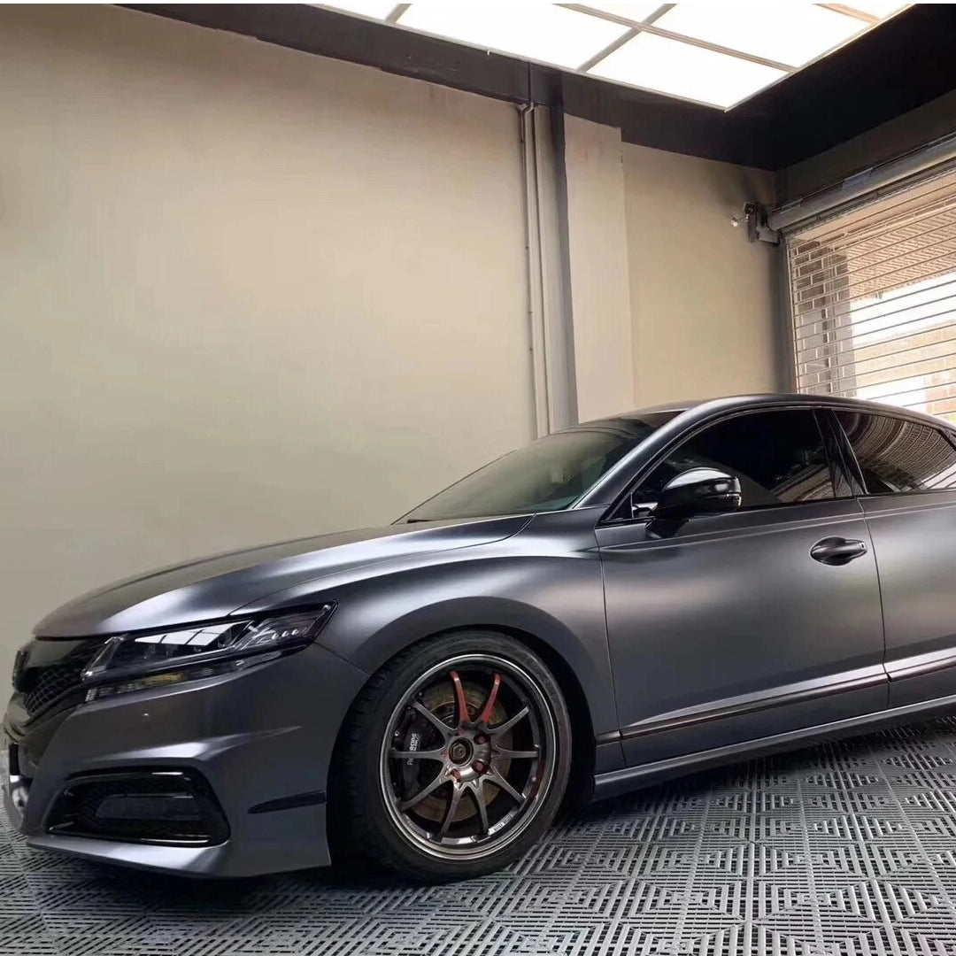 Matte Metallic Satin Mountain Grey Car Vinyl Wrap PET