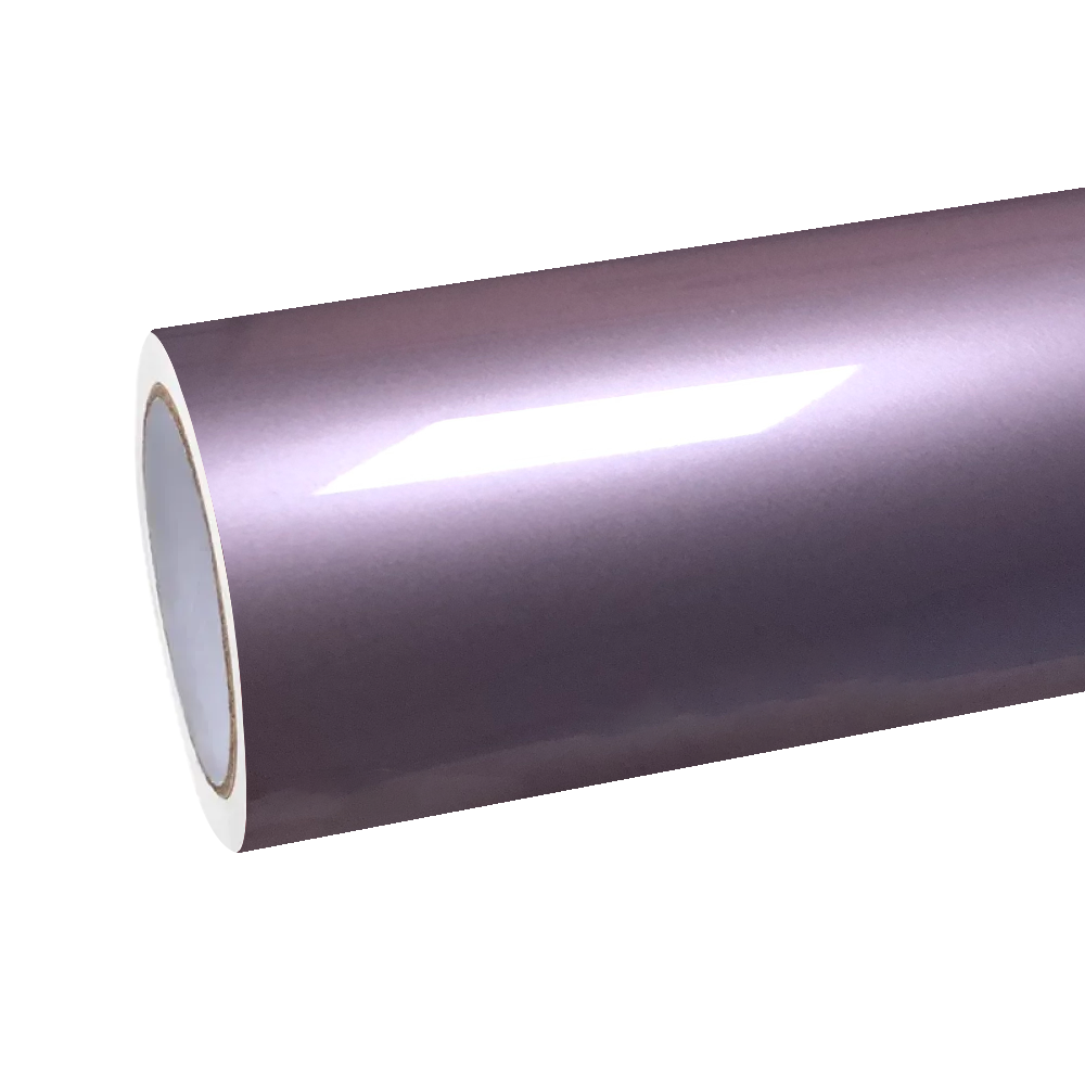 ALUKOCARWRAP Gloss Crystal Midsummer Purple Car Wrap with ultra smooth PET liner applied on a luxury sports vehicle