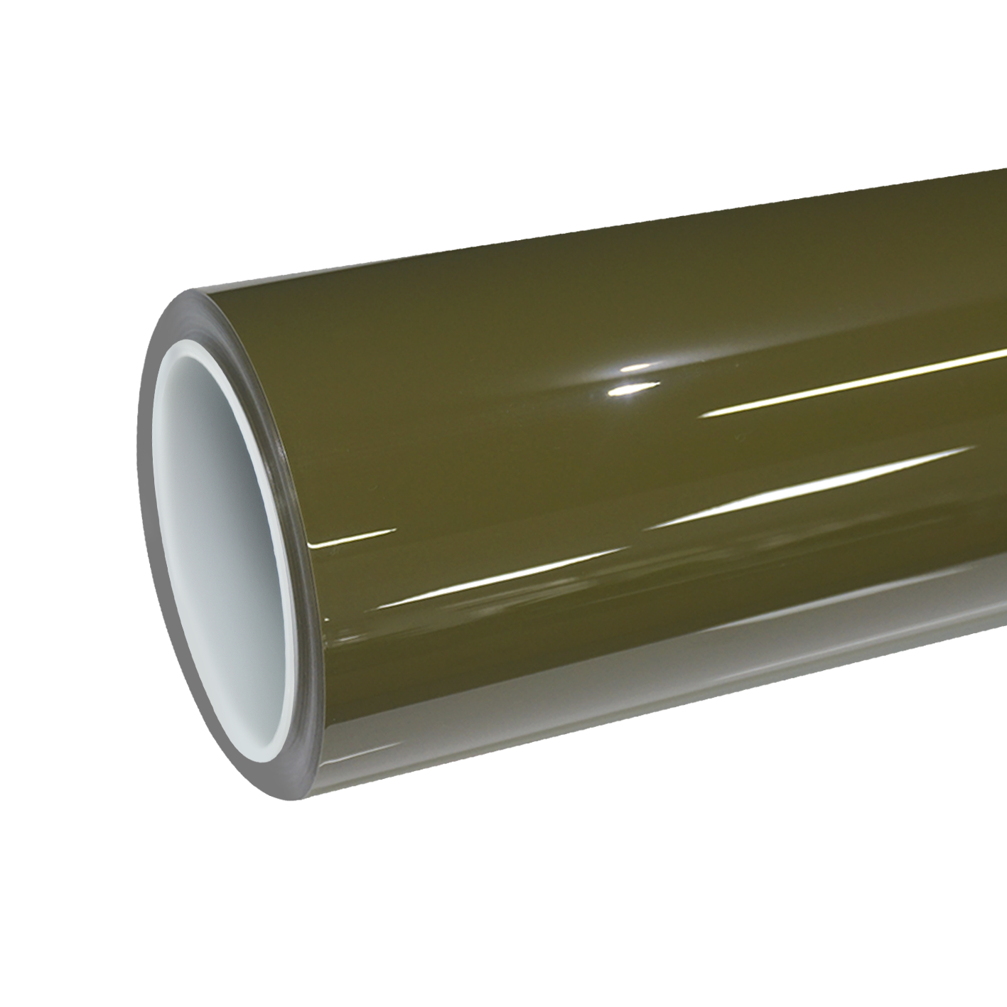 ALUKOCARWRAP TPU gloss military green colored PPF paint protection film roll for premium cars.