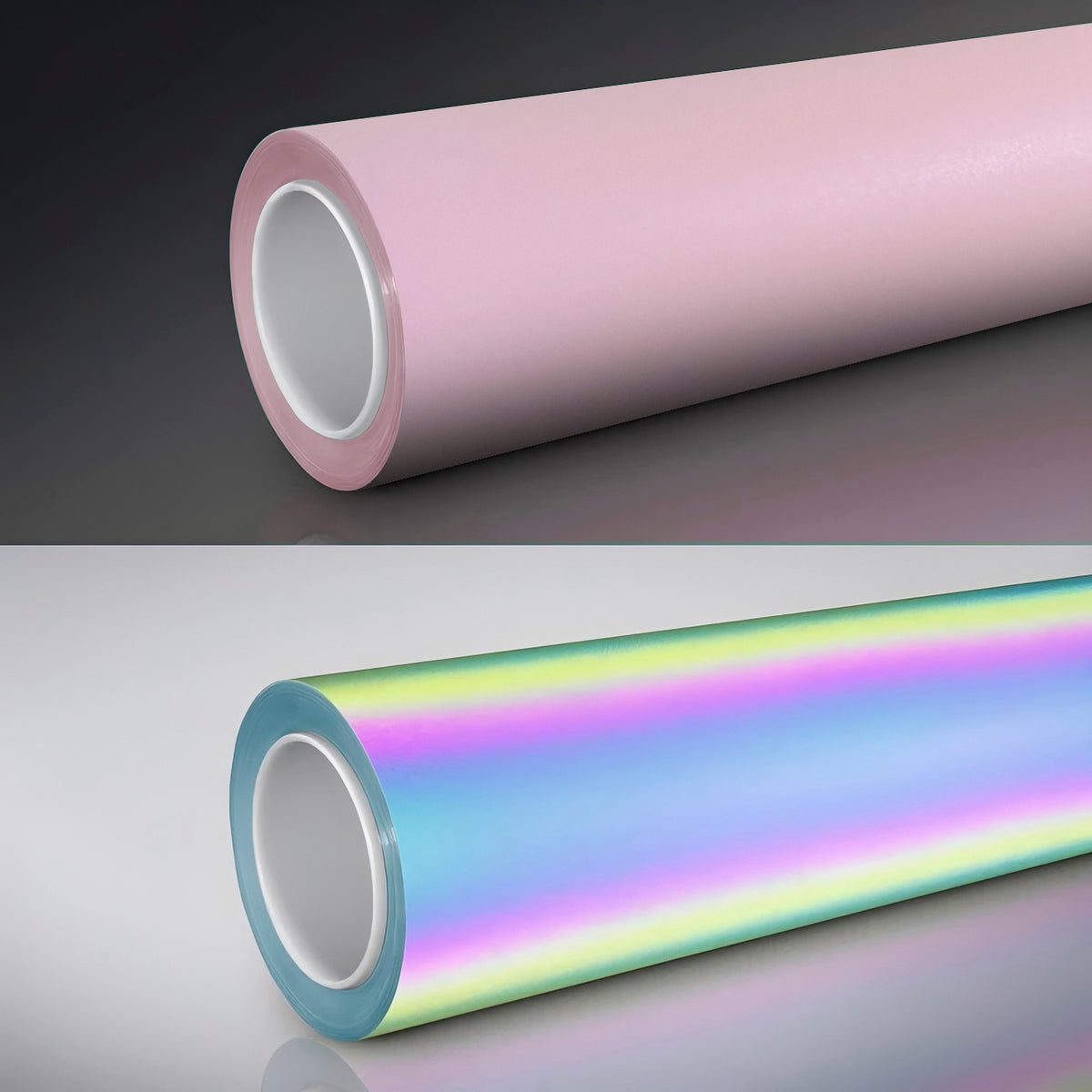 Pink Prismatic Rainbow Reflective Holographic Car Wrap