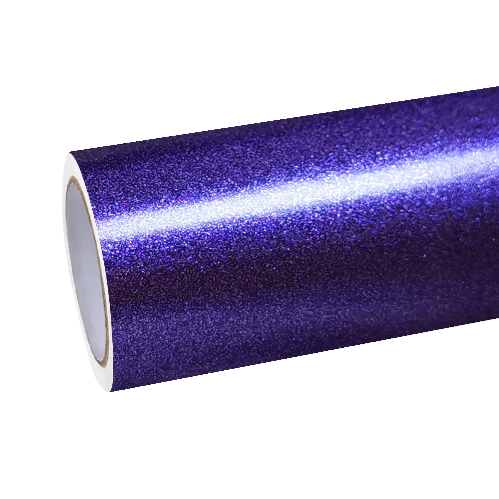 Premium grade roll of ALUKOCARWRAP showcasing the exotic hue of a satin chrome car wrap, highlighting its flawless matte metallic car wrap exterior.