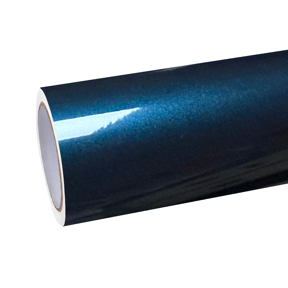 ALIKOCARWRAP Gloss Starry Blue Car Vinyl Wrap PET product showcase, featuring galaxy-smooth crystal reflection.