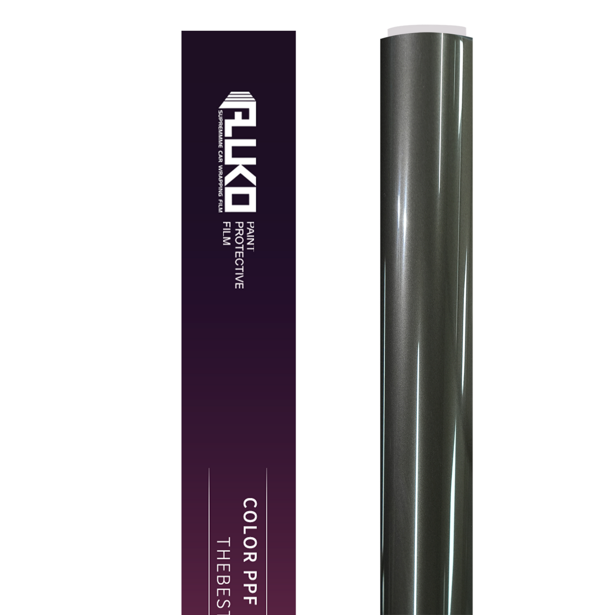 TPU Gloss Liquid Metallic Titanium Grey Colored PPF Paint Protection Film