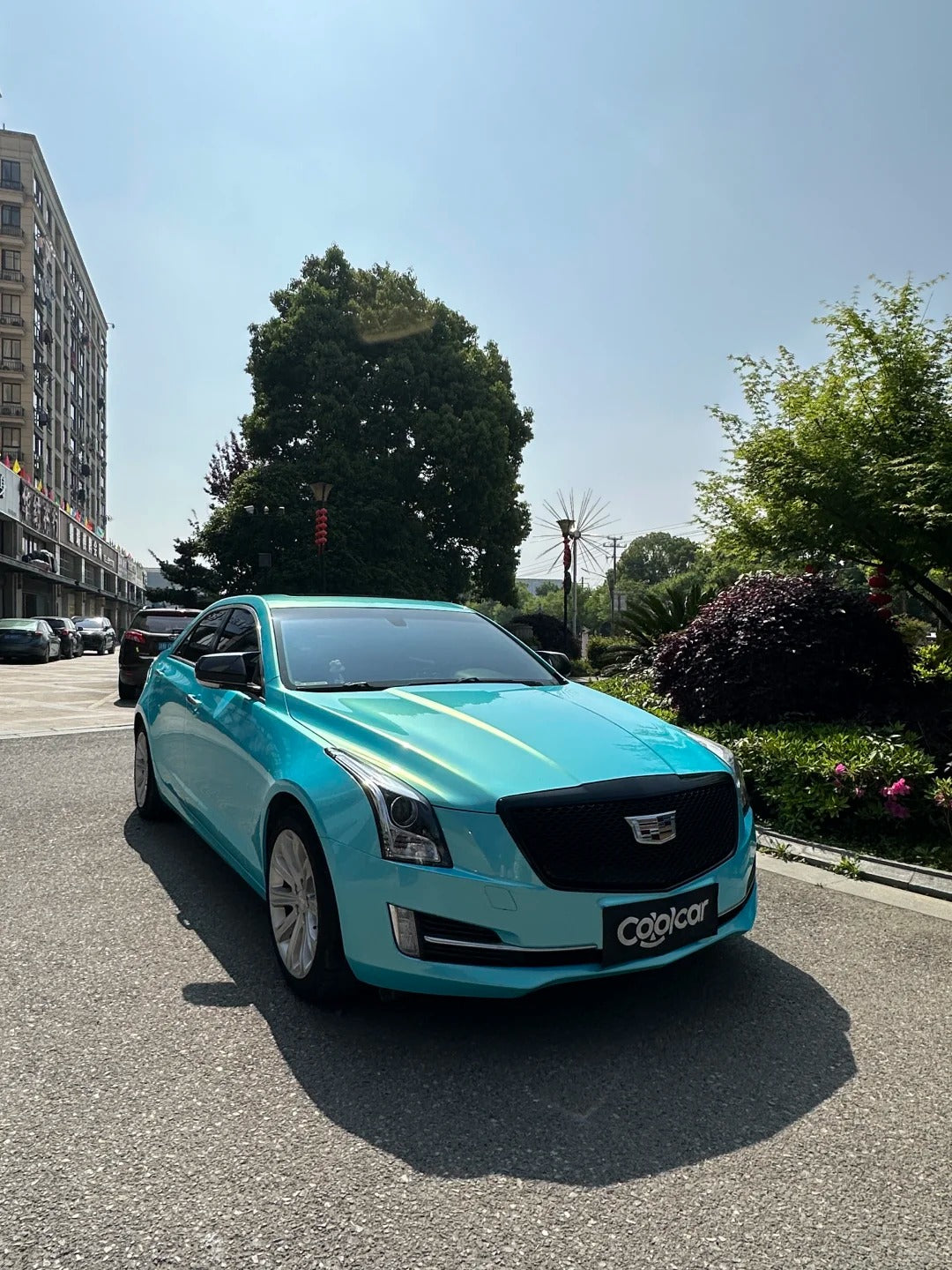 TPU Gloss Metallic Neon Ice Blue Colored PPF | Paint Protection Film
