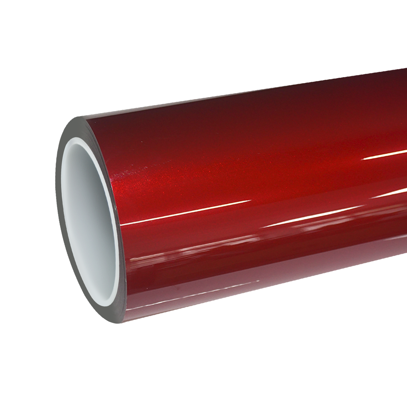 ALUKOCARWRAP TPU glossy metallic vampire red colored PPF film roll for professional car wrapping services.