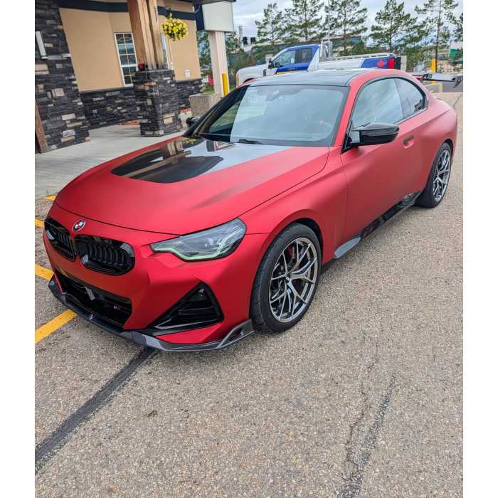 TPU Matte Magic Flame Ruby Red Colored PPF Paint Protection Film
