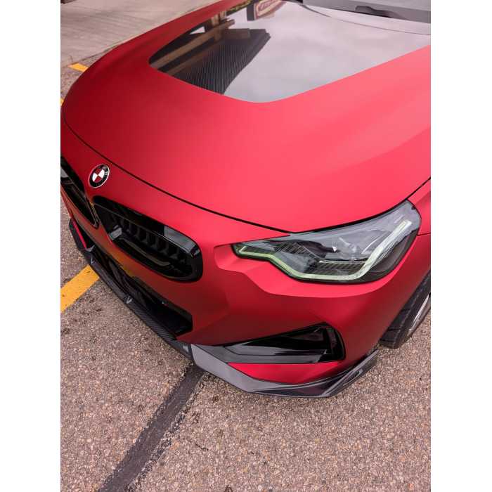 TPU Matte Magic Flame Ruby Red Colored PPF Paint Protection Film