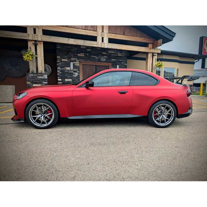 TPU Matte Magic Flame Ruby Red Colored PPF Paint Protection Film