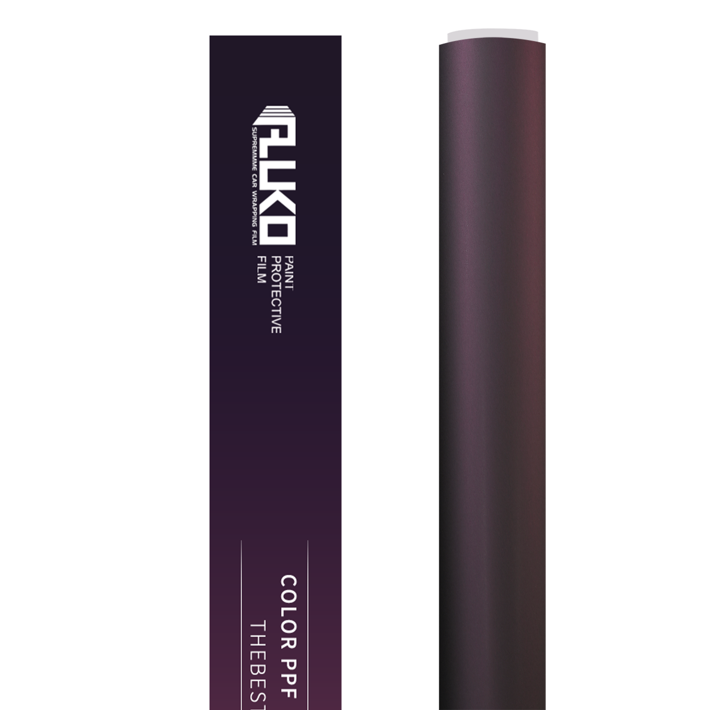 ALUKOCARWRAP TPU Ultra Matte Satin Purple Colored PPF crushing cheap vinyl glares with a light-absorbing velvet texture.