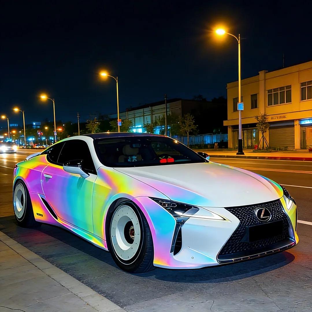 Reflective Holographic Car Wrap