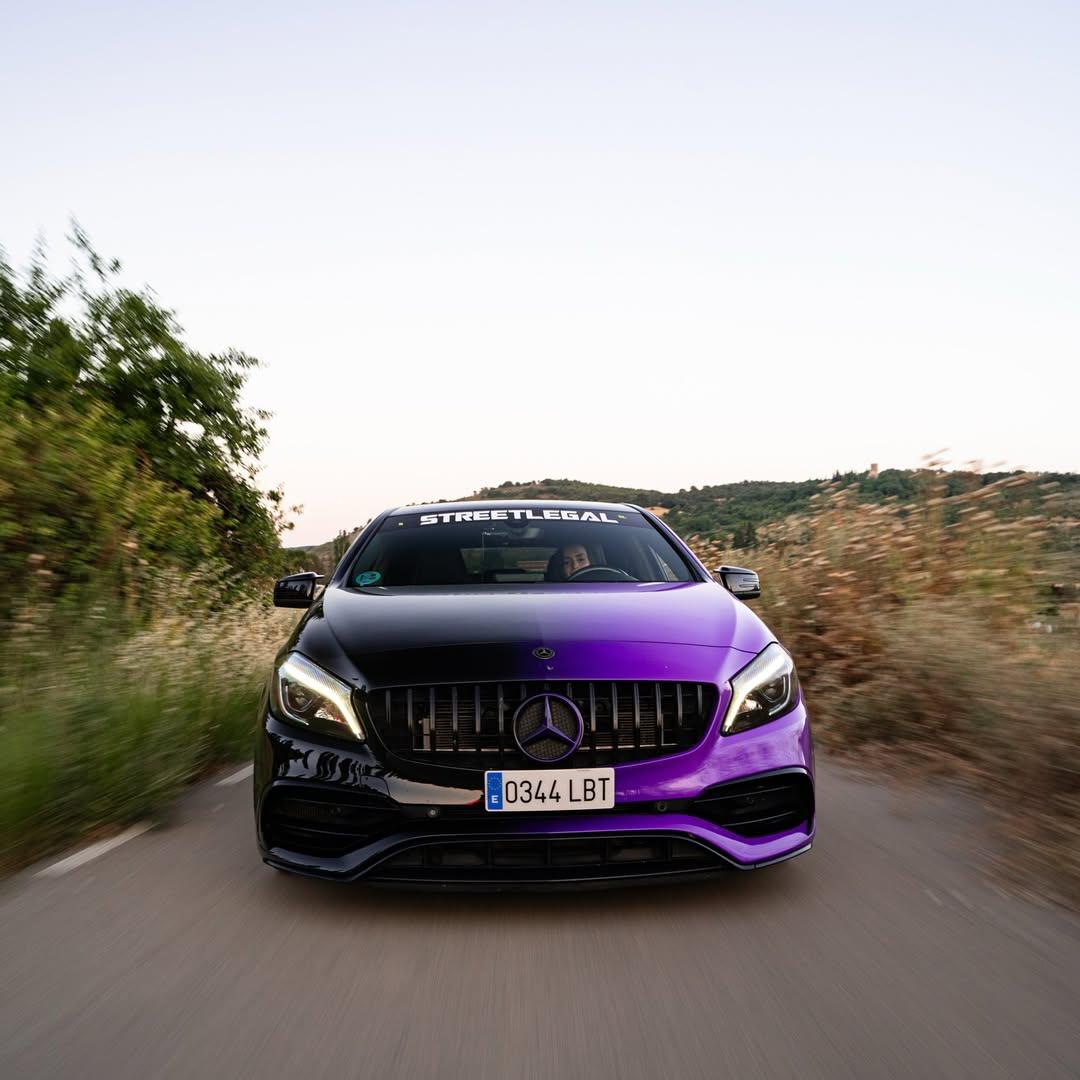 ALUKOVINYL Black to Purple Gradient Custom Car Wraps