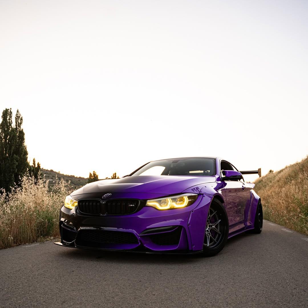 ALUKOVINYL Black to Purple Gradient Custom Car Wraps