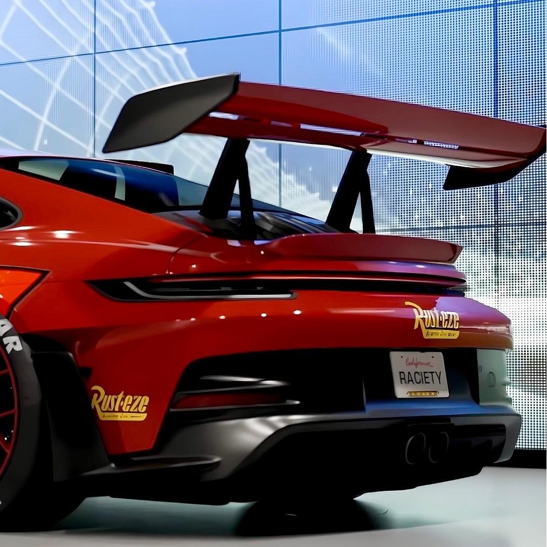 ALUKOVINYL Livery Lightning McQueen Custom Vinyl Wrap