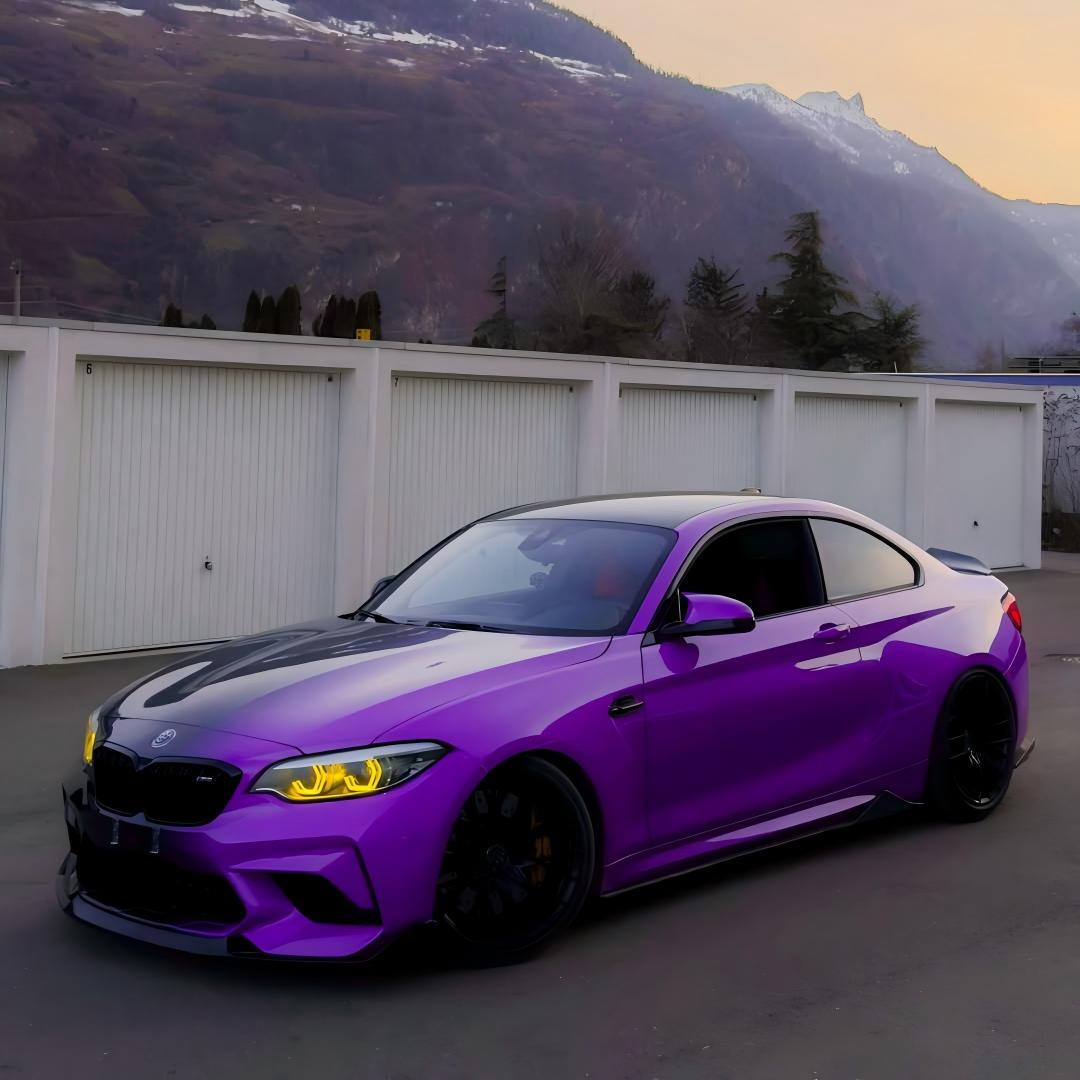 ALUKOVINYL Black to Purple Gradient Custom Car Wraps